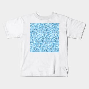 Beautiful Blue Sprinkles Pattern Kids T-Shirt